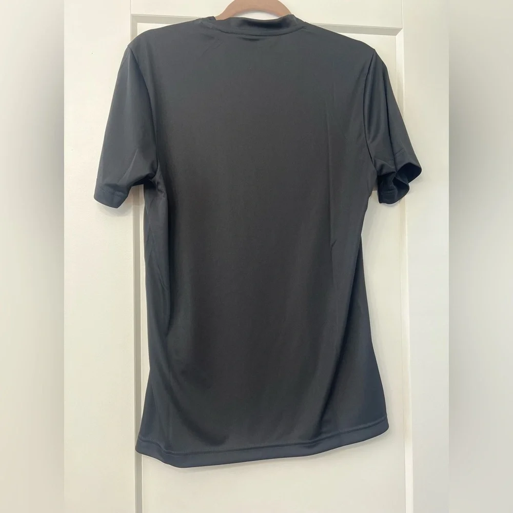 Adidas Soccer Jersey / DryFit Exercise Shirt Black & White NEW - Picture 2 of 6